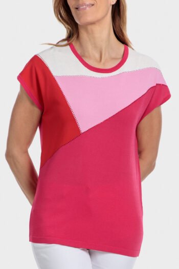 Pull intarsia strass
