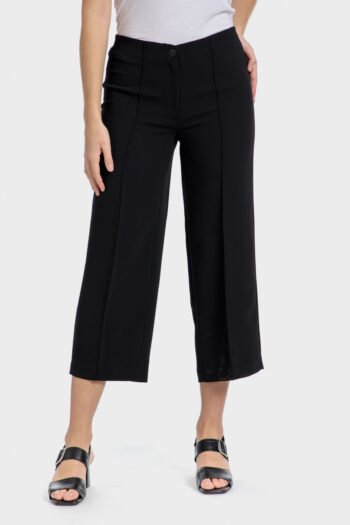 Pantalon crêpe large