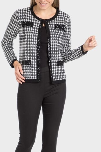 Veste pied-de-poule