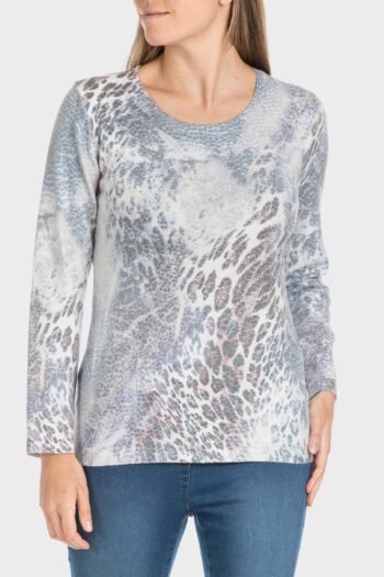 Pull imprimé strass