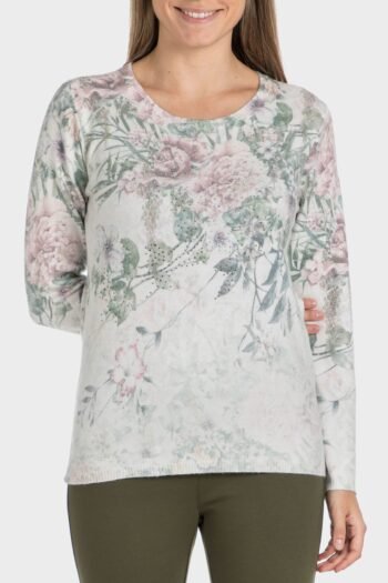 Pull imprimé strass
