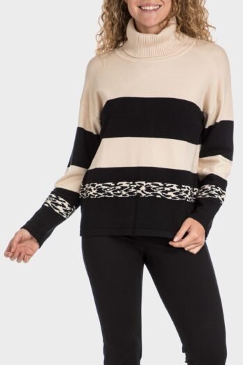 Pull col roulé