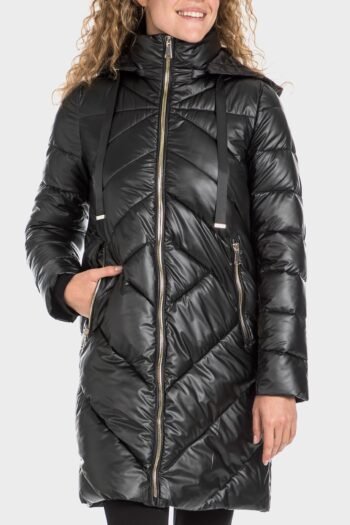 Parka longue fermetures à glissière