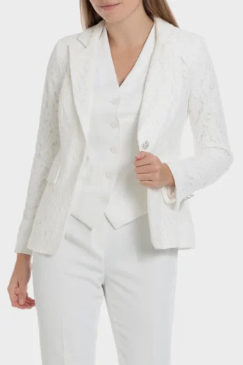 Blazer, talc blanc
