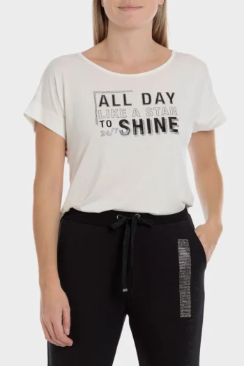 T-shirt imprimé strass