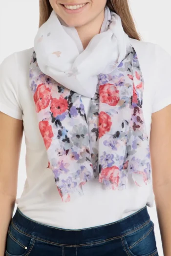Étole imprimé floral