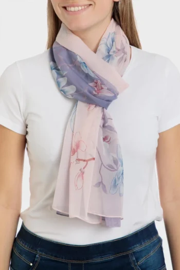 Étole imprimé floral