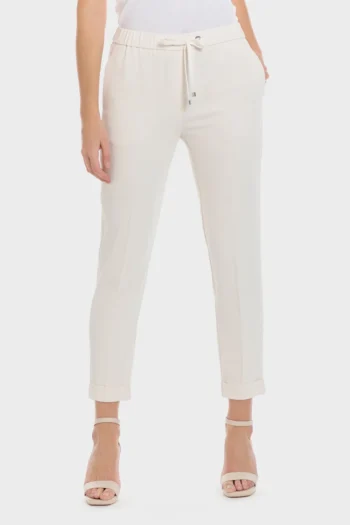Pantalon crêpe long