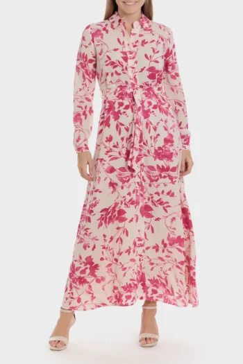 Robe lin imprimée
