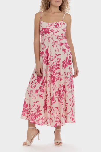 Robe lin imprimée