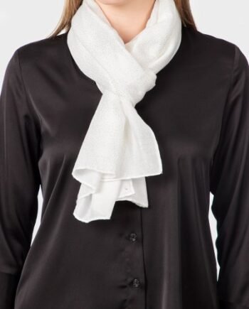 SCARF, WHITE