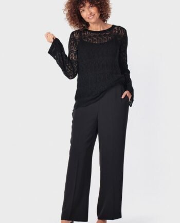 BLACK ELASTIC TRO